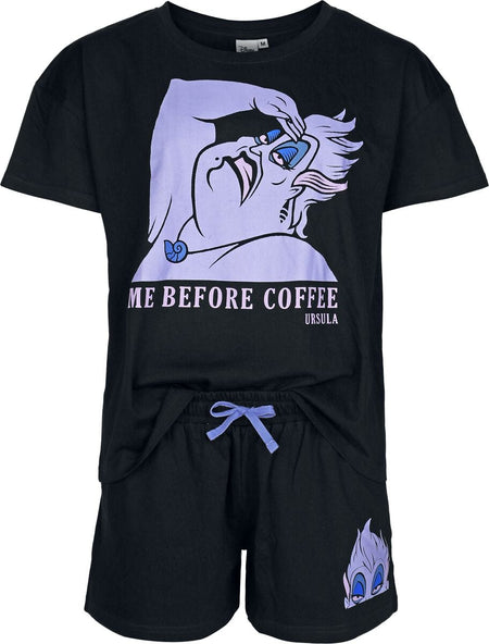 Pyjama Disney de La Petite Sirène - Ursula - Me Before Coffee - S à XXL - pour Femme - noir - La Petite Sirène