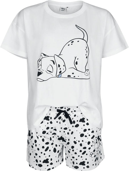 Pyjama Disney de Les 101 Dalmatiens - Paws Spots - S à XXL - pour Femme - blanc - Les 101 Dalmatiens