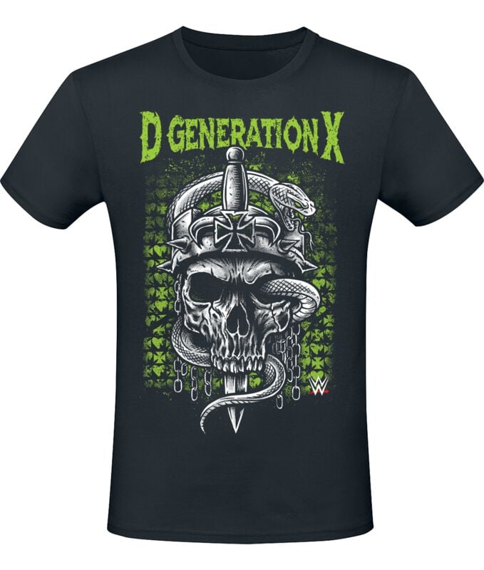 T-Shirt Manches courtes  de WWE - DX - S à XXL - pour Homme - noir - WWE