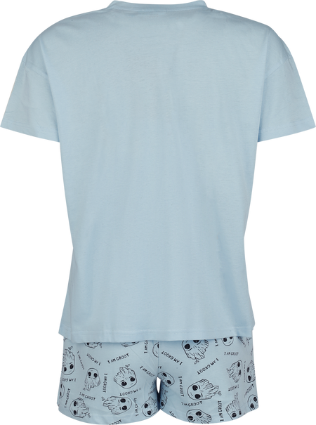Pyjama Disney de Les Gardiens De La Galaxie - I Am Groot Mood - S à XXL - pour Femme - bleu - Les Gardiens De La Galaxie - View 2