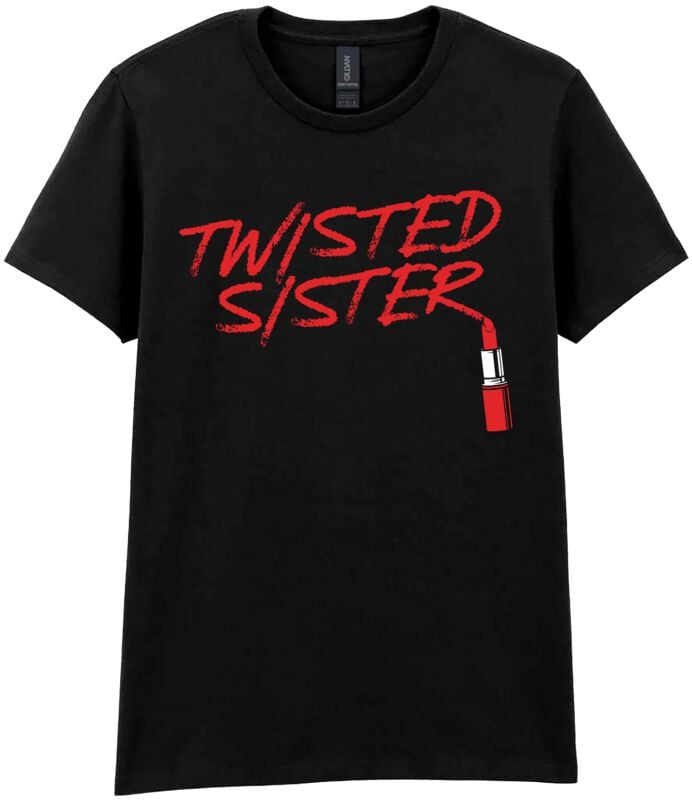 T-Shirt Manches courtes  de Twisted Sister - Lipstick - S à XXL - pour Femme - noir - Twisted Sister