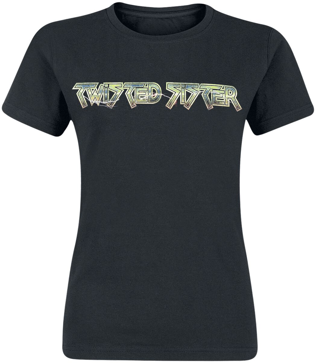 T-Shirt Manches courtes  de Twisted Sister - Metallic Logo - S à XXL - pour Femme - noir - Twisted Sister
