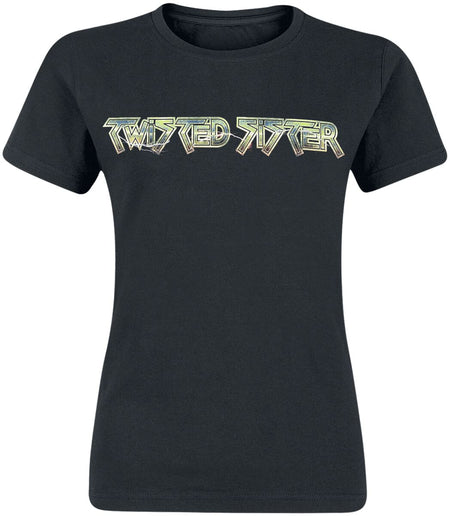 T-Shirt Manches courtes  de Twisted Sister - Metallic Logo - S à XXL - pour Femme - noir - Twisted Sister