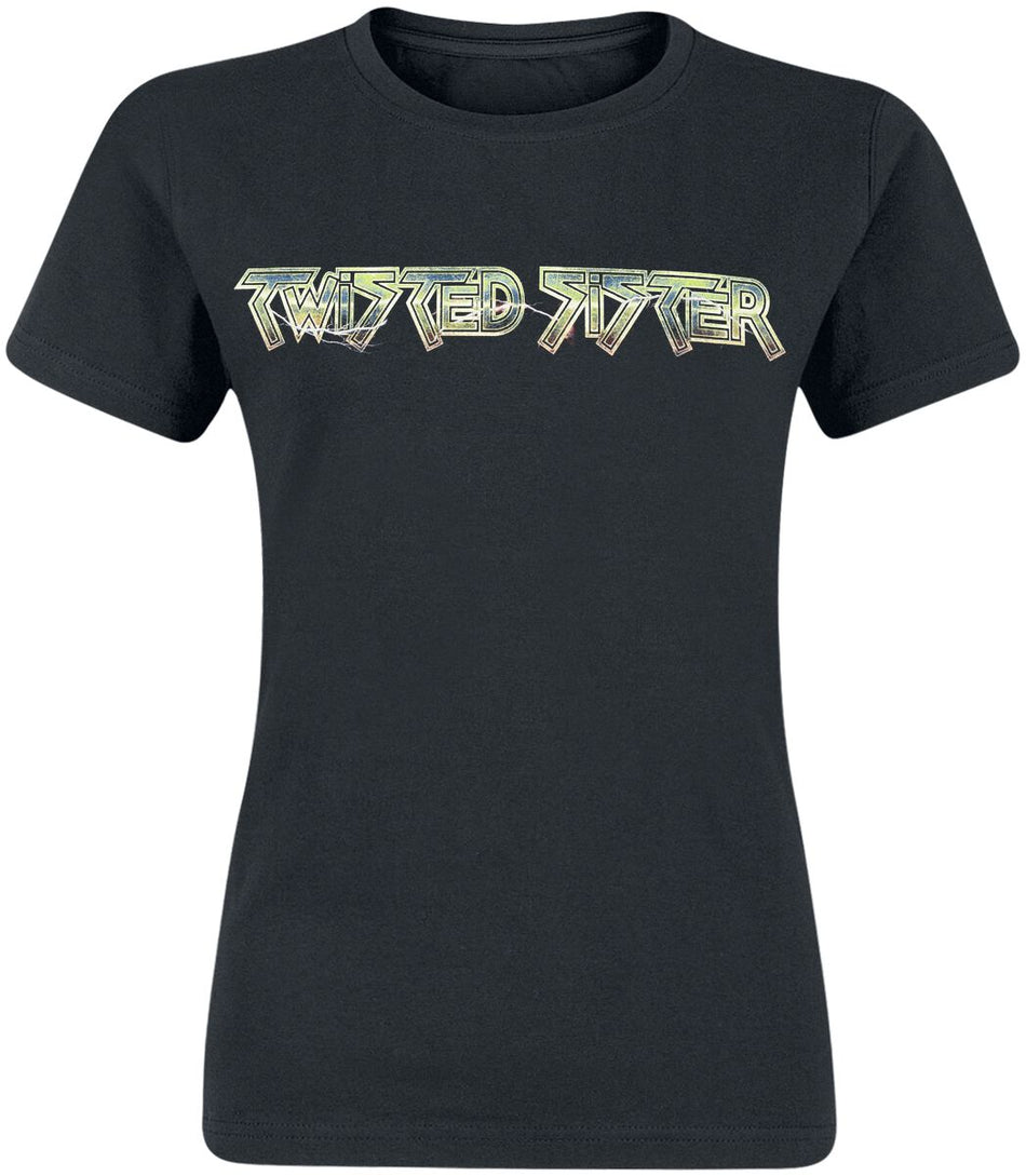 T-Shirt Manches courtes  de Twisted Sister - Metallic Logo - S à XXL - pour Femme - noir - Twisted Sister