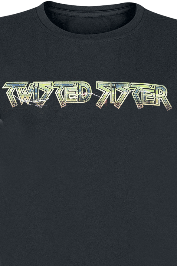 T-Shirt Manches courtes  de Twisted Sister - Metallic Logo - S à XXL - pour Femme - noir - Twisted Sister - View 2