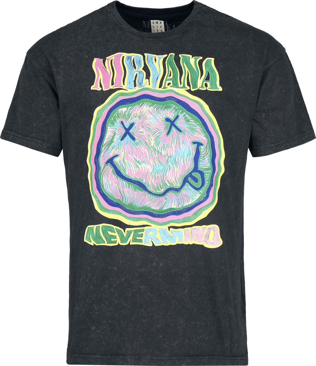 T-Shirt Manches courtes  de Nirvana - Amplified Collection - Scribble - XS à 3XL - pour Homme - anthracite - Nirvana - View 2