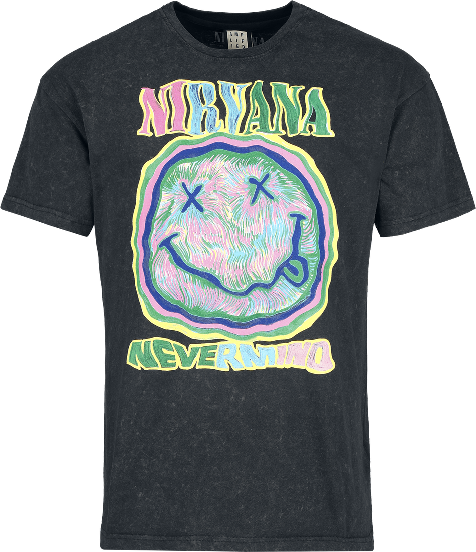 T-Shirt Manches courtes  de Nirvana - Amplified Collection - Scribble - XS à 3XL - pour Homme - anthracite - Nirvana - View 2