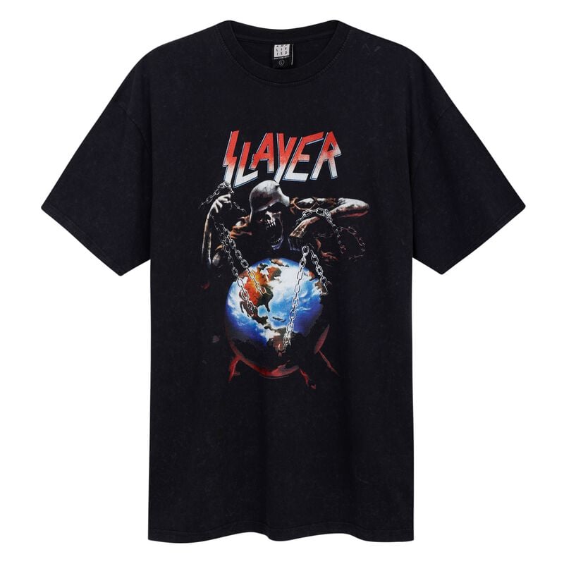 T-Shirt Manches courtes  de Slayer - Amplified Collection - Intourvention - XS à XXL - pour Homme - anthracite - Slayer