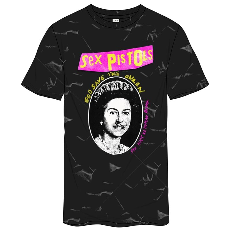 T-Shirt Manches courtes  de Sex Pistols - Amplified Collection - God Save The Queen Logo - XS à XXL - pour Homme - multicolore - Sex Pistols