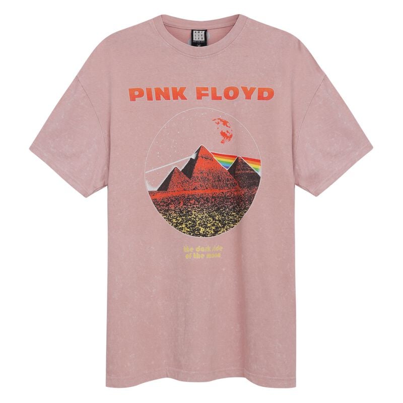 T-Shirt Manches courtes  de Pink Floyd - Amplified Collection - Vintage Pyramids - XS à 3XL - pour Homme - rose clair - Pink Floyd