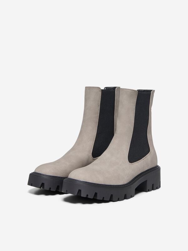 Bottes  de Only - ONLBETTY-1 NUBUCK PU BOOT - NOOS - EU36 à EU41 - pour Femme - gris - Only