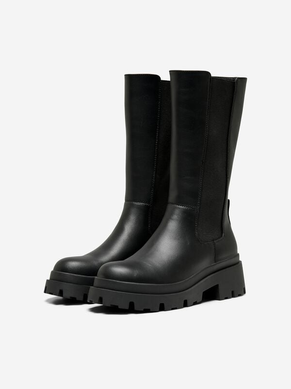 Bottes  de Only - ONLDOJA-5 PU LONG BOOT - NOOS - EU36 à EU41 - pour Femme - noir - Only
