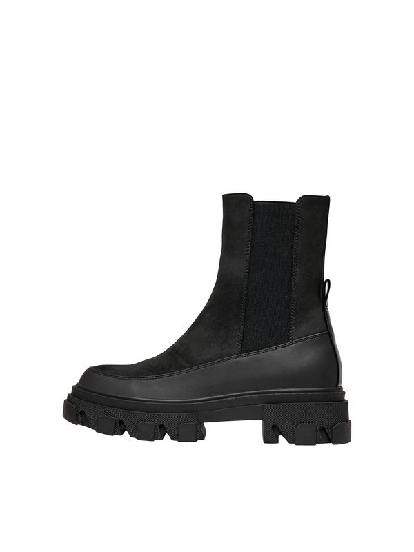 Bottes  de Only - ONLTOLA-1 NUBUCK PU CHUNKY BOOT - NOOS - EU36 à EU41 - pour Femme - noir - Only - View 2