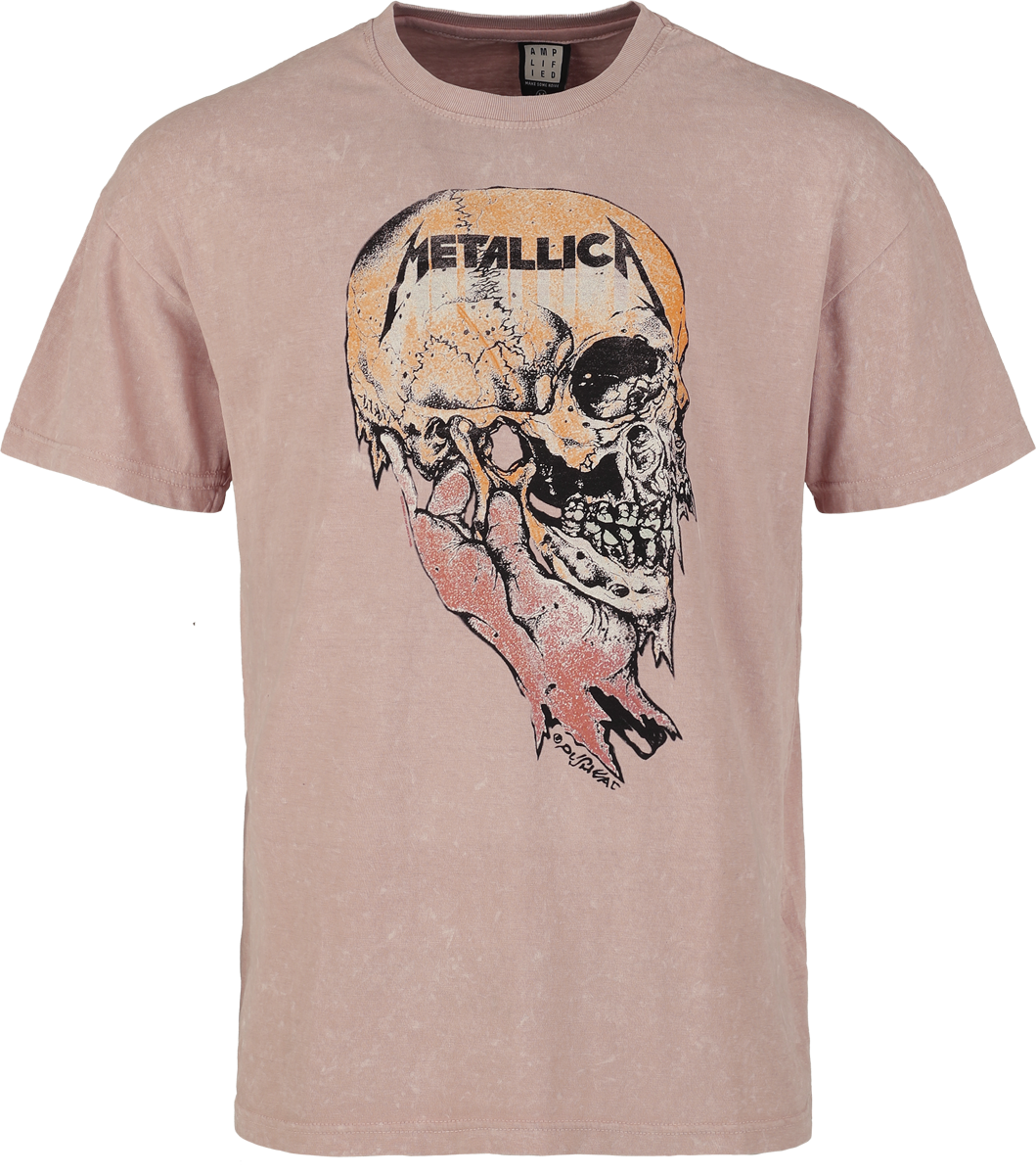 T-Shirt Manches courtes  de Metallica - Amplified Collection - Sad But True - XS à M - pour Homme - rose clair - metallica - View 2