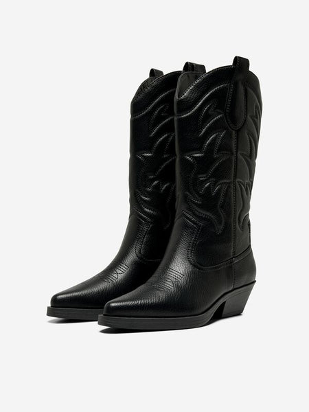 Bottes  de Only - ONLBRONCO-1 PU COWBOY BOOT - EU36 à EU41 - pour Femme - noir - Only