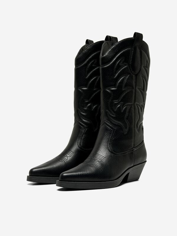 Bottes  de Only - ONLBRONCO-1 PU COWBOY BOOT - EU36 à EU41 - pour Femme - noir - Only