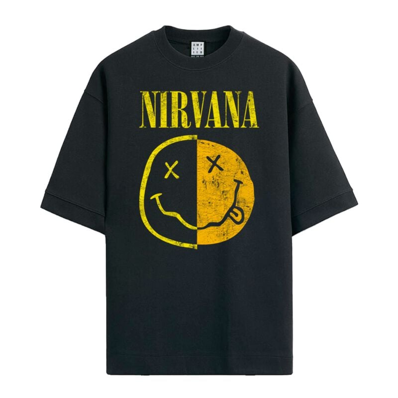 T-Shirt Manches courtes  de Nirvana - Amplified Collection - Spliced - S à XXL - pour Homme - noir - Nirvana