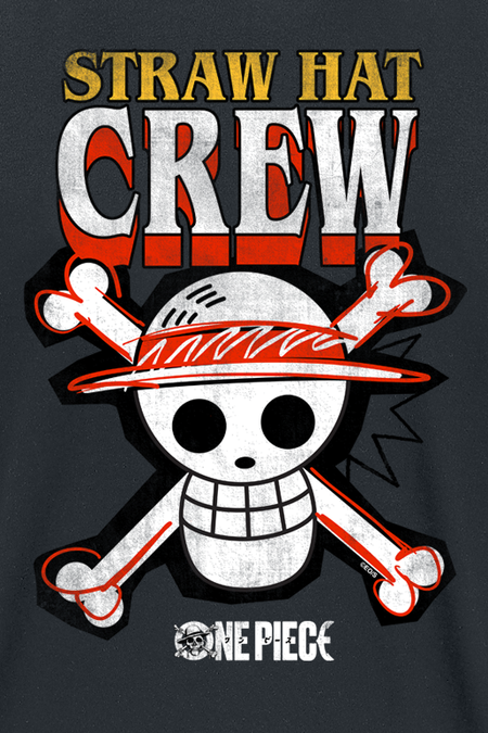 T-Shirt Manches courtes  de One Piece - Équipage du Chapeau de Paille - S à XL - pour Homme - noir - One Piece - View 2