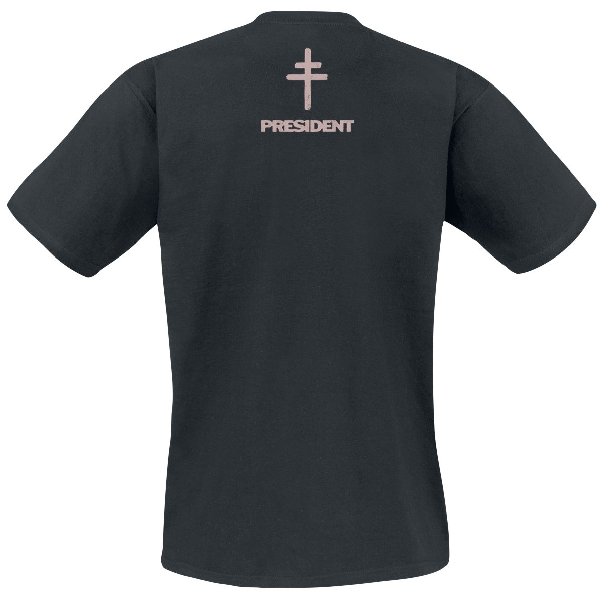 T-Shirt Manches courtes  de President - Dusty Pink Logo - S à XXL - pour Homme - noir - President - View 2