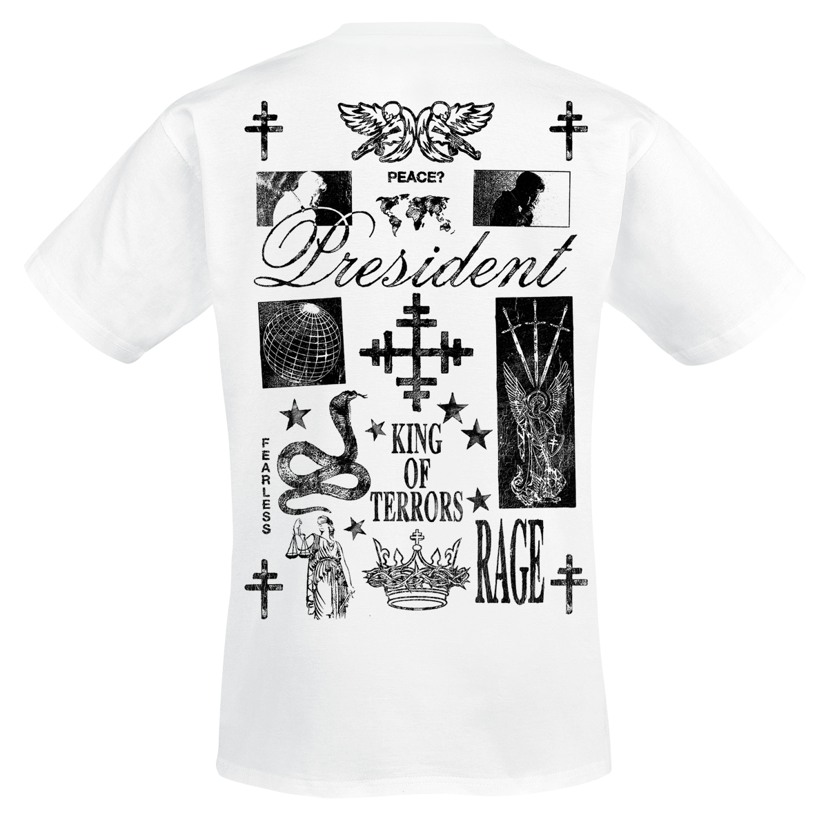 T-Shirt Manches courtes  de President - King Of Terrors - S à XXL - pour Homme - blanc - President - View 2