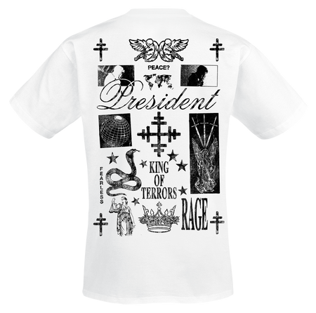 T-Shirt Manches courtes  de President - King Of Terrors - S à XXL - pour Homme - blanc - President - View 2