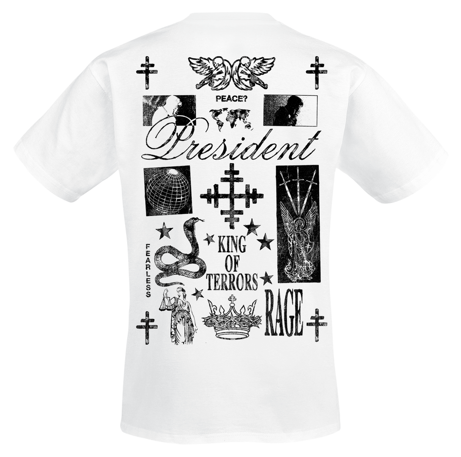 T-Shirt Manches courtes  de President - King Of Terrors - S à XXL - pour Homme - blanc - President - View 2