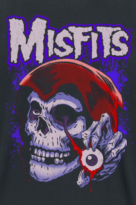 T-Shirt Manches courtes  de Misfits - Evil Eye - S à 5XL - pour Homme - noir - Misfits - View 2