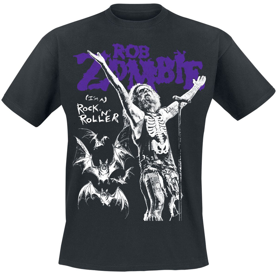 T-Shirt Manches courtes  de Rob Zombie - Bats RNR - S à 4XL - pour Homme - noir - Rob Zombie