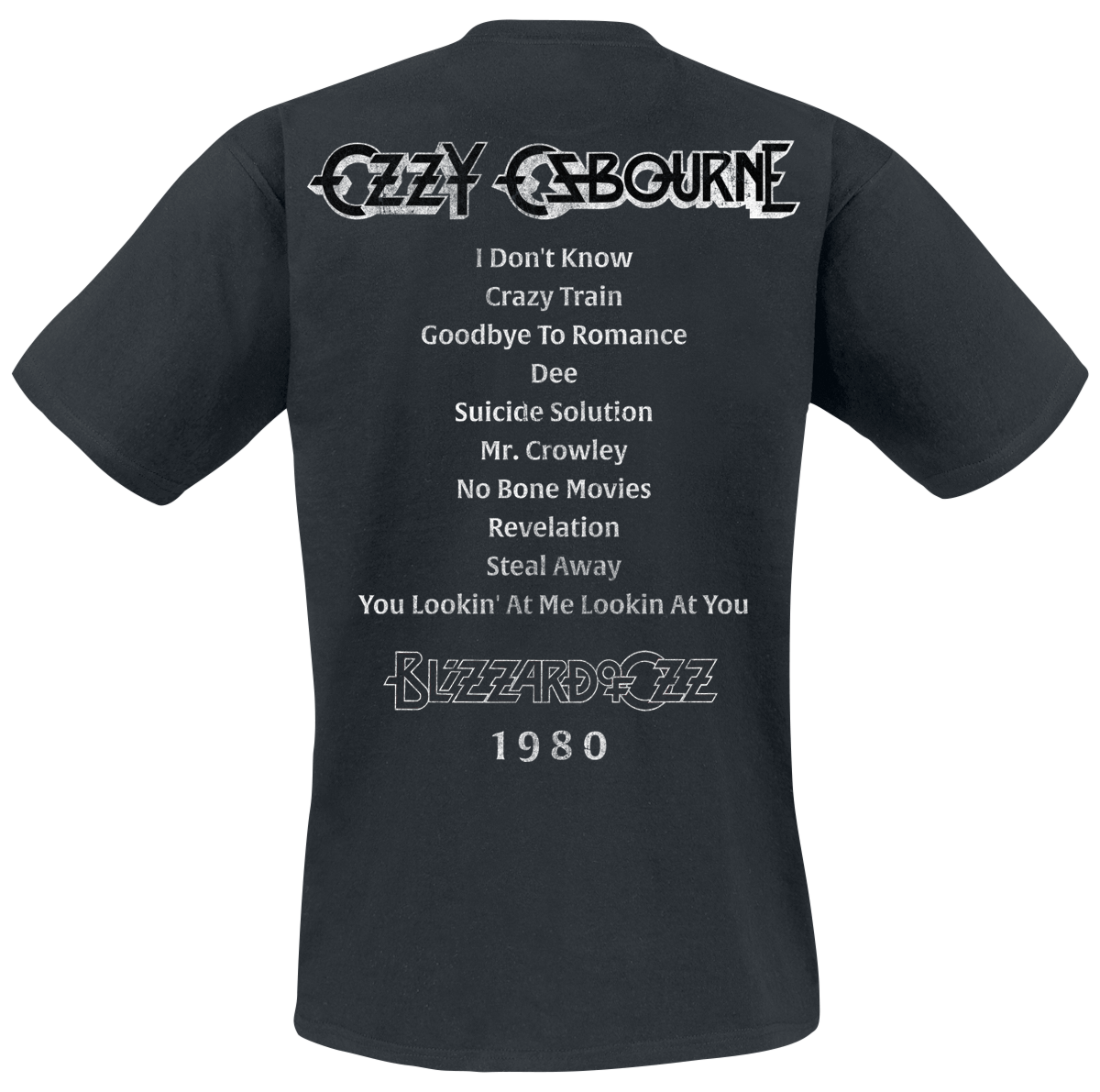 T-Shirt Manches courtes  de Ozzy Osbourne - Blizzard Tribute - S à 5XL - pour Homme - noir - Ozzy Osbourne - View 2