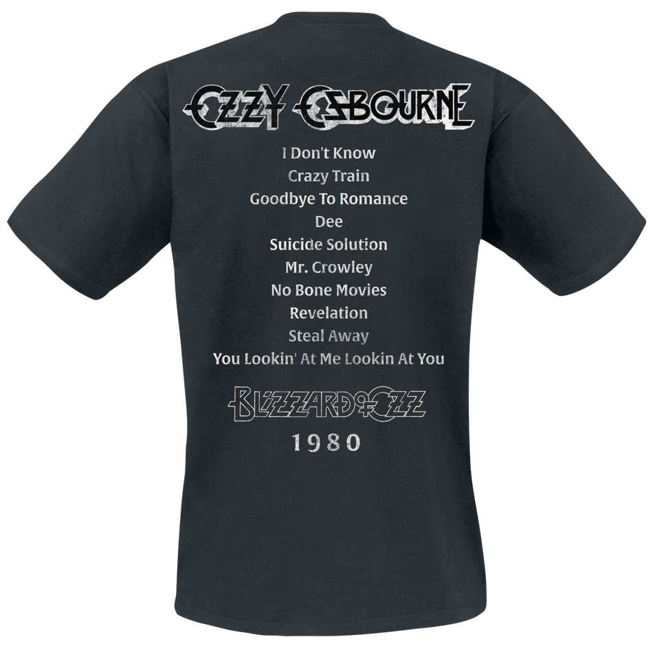 T-Shirt Manches courtes  de Ozzy Osbourne - Blizzard Tribute - S à 5XL - pour Homme - noir - Ozzy Osbourne - View 2