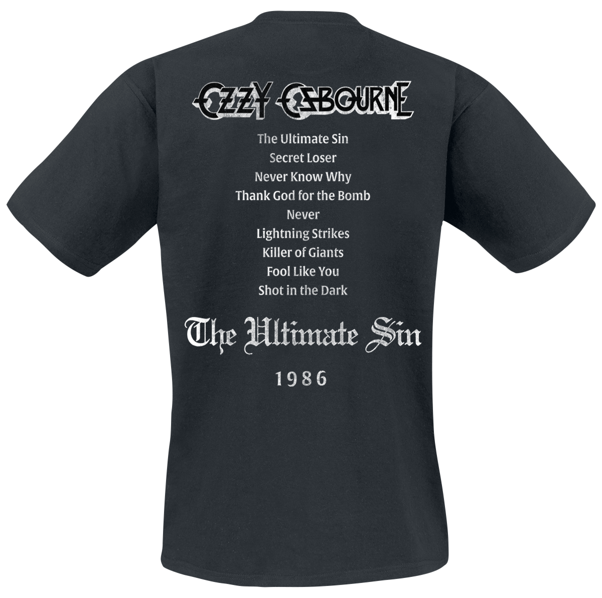 T-Shirt Manches courtes  de Ozzy Osbourne - Sin Tribute - S à 5XL - pour Homme - noir - Ozzy Osbourne - View 2