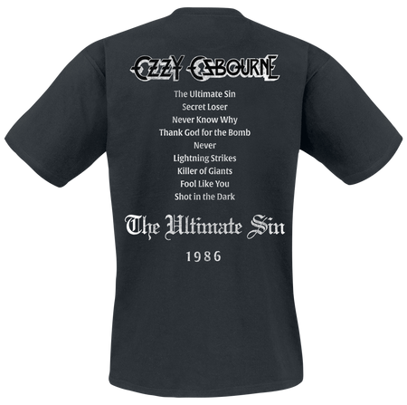 T-Shirt Manches courtes  de Ozzy Osbourne - Sin Tribute - S à 5XL - pour Homme - noir - Ozzy Osbourne - View 2