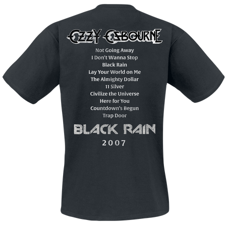 T-Shirt Manches courtes  de Ozzy Osbourne - Black Rain Tribute - S à 5XL - pour Homme - noir - Ozzy Osbourne - View 2