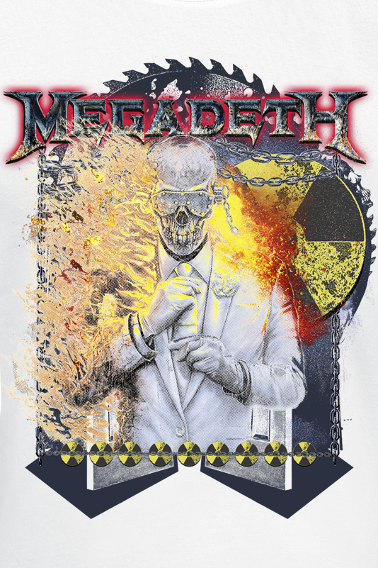 T-Shirt Manches courtes  de Megadeth - Vic Sawblade - S à 5XL - pour Homme - blanc - Megadeth - View 2