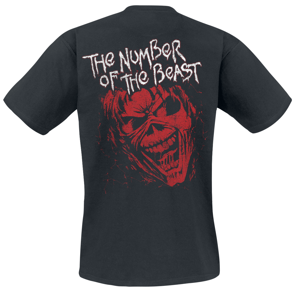 T-Shirt Manches courtes  de Iron Maiden - Eddie Big Hand Red - S à 5XL - pour Homme - noir - Iron Maiden - View 2