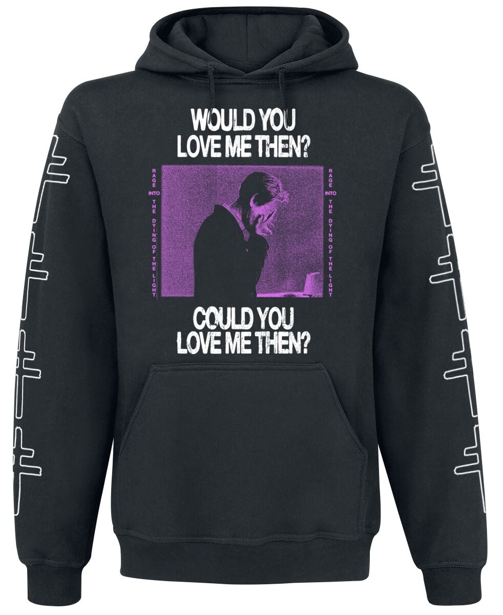 Sweat-shirt à capuche  de President - Love Me - S à XXL - pour Homme - noir - President