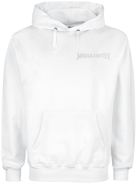 Sweat-shirt à capuche  de Megadeth - Album 17 Cover - S à 5XL - pour Homme - blanc - Megadeth