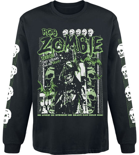 T-shirt manches longues  de Rob Zombie - Great Satan - S à XXL - pour Homme - noir - Rob Zombie