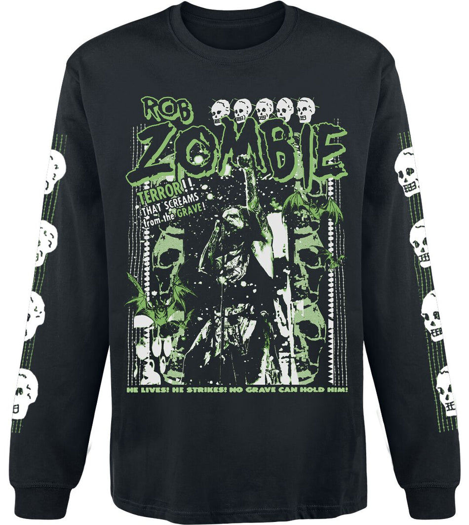 T-shirt manches longues  de Rob Zombie - Great Satan - S à XXL - pour Homme - noir - Rob Zombie