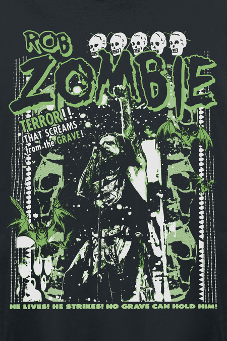 T-shirt manches longues  de Rob Zombie - Great Satan - S à XXL - pour Homme - noir - Rob Zombie - View 2