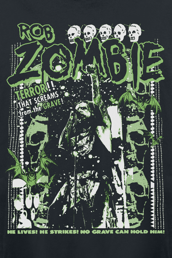 T-shirt manches longues  de Rob Zombie - Great Satan - S à XXL - pour Homme - noir - Rob Zombie - View 2