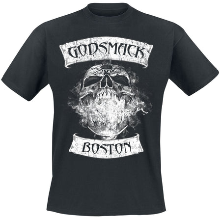 T-Shirt Manches courtes  de Godsmack - Burning Skull - S à 3XL - pour Homme - noir - Godsmack