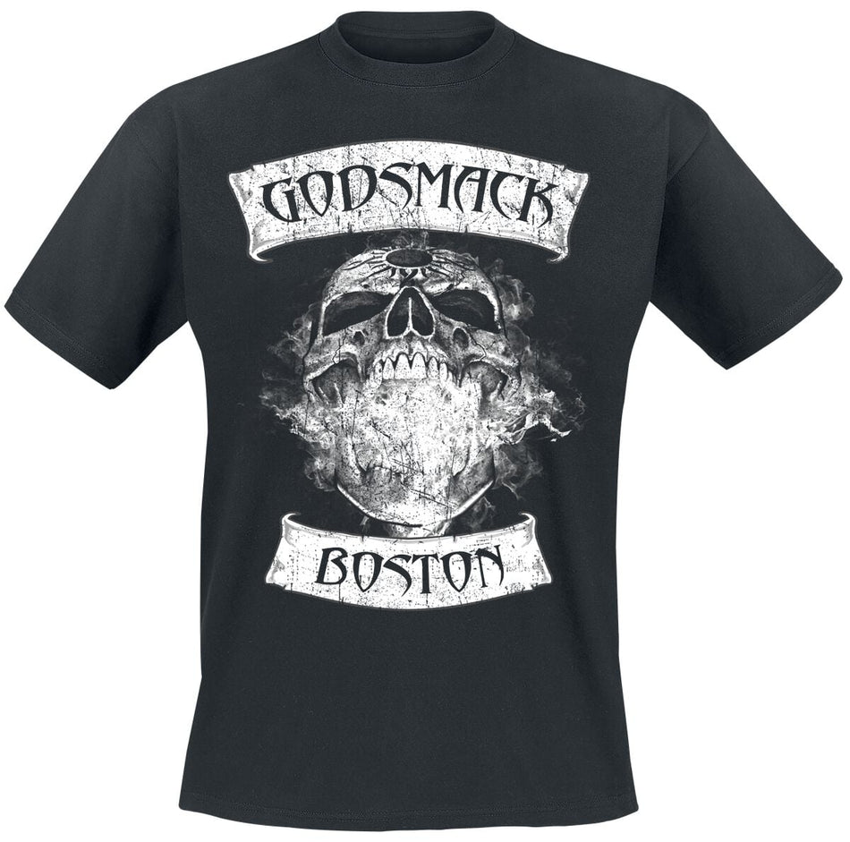 T-Shirt Manches courtes  de Godsmack - Burning Skull - S à 3XL - pour Homme - noir - Godsmack