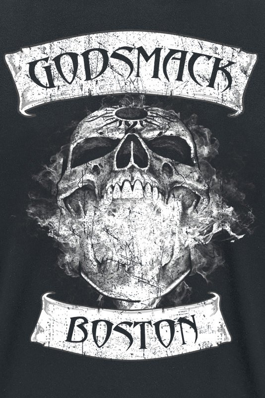T-Shirt Manches courtes  de Godsmack - Burning Skull - S à 3XL - pour Homme - noir - Godsmack - View 2