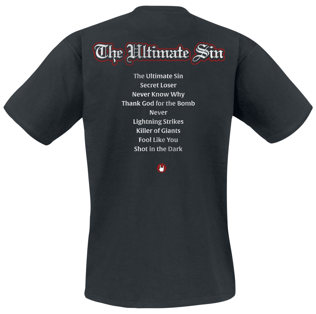T-Shirt Manches courtes  de Ozzy Osbourne - The Ultimate Sin - 40th Anniversary - S à 5XL - pour Homme - noir - Ozzy Osbourne - View 2