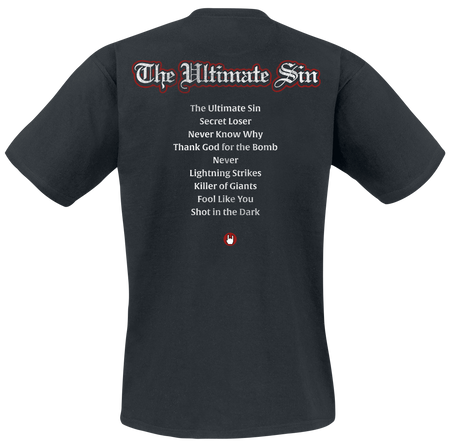 T-Shirt Manches courtes  de Ozzy Osbourne - The Ultimate Sin - 40th Anniversary - S à 5XL - pour Homme - noir - Ozzy Osbourne - View 2