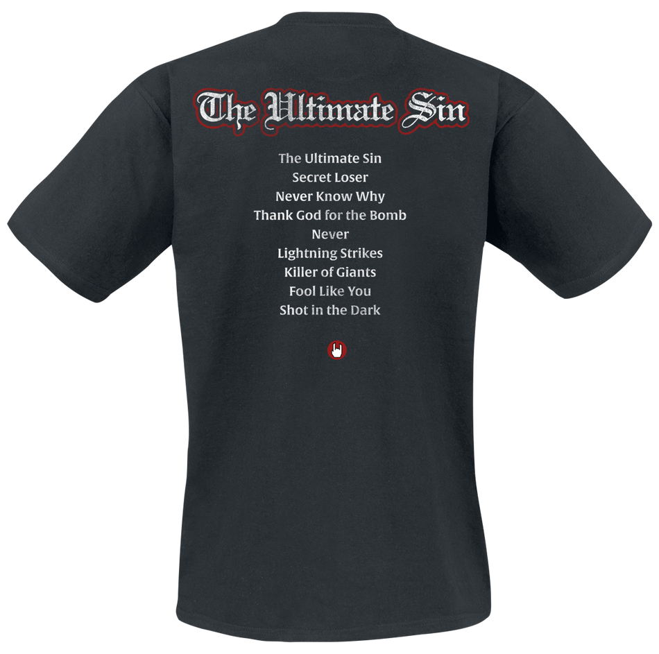 T-Shirt Manches courtes  de Ozzy Osbourne - The Ultimate Sin - 40th Anniversary - S à 5XL - pour Homme - noir - Ozzy Osbourne - View 2
