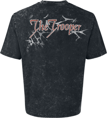 T-Shirt Manches courtes  de Iron Maiden - Crossed Flags - S à XXL - pour Homme - anthracite - Iron Maiden - View 2