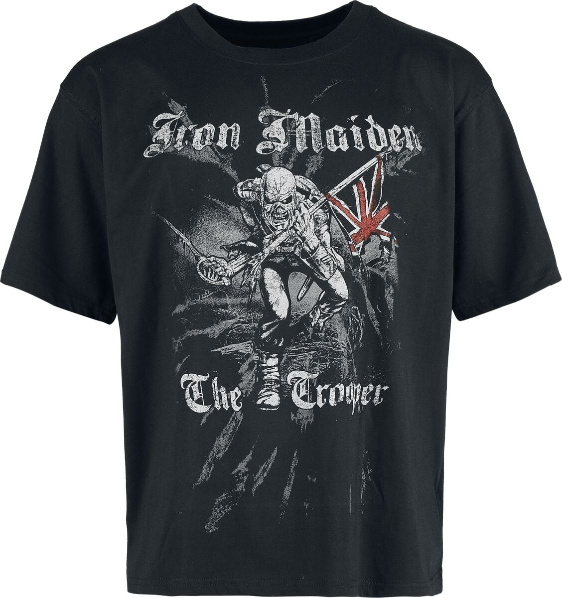 T-Shirt Manches courtes  de Iron Maiden - Trooper Impact - S à XXL - pour Homme - noir - Iron Maiden