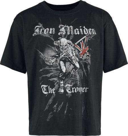 T-Shirt Manches courtes  de Iron Maiden - Trooper Impact - S à XXL - pour Homme - noir - Iron Maiden